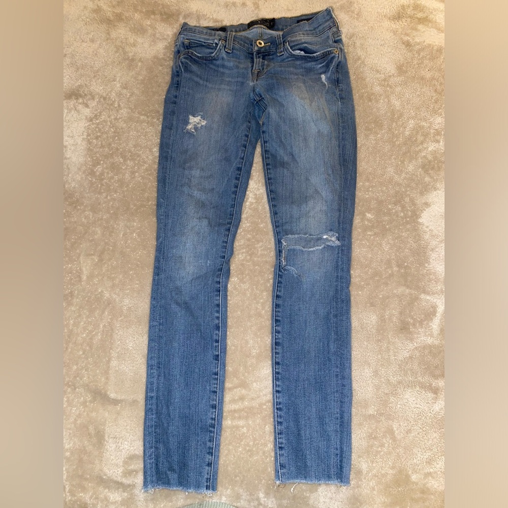 Lucky Brand ripped skinny jeans